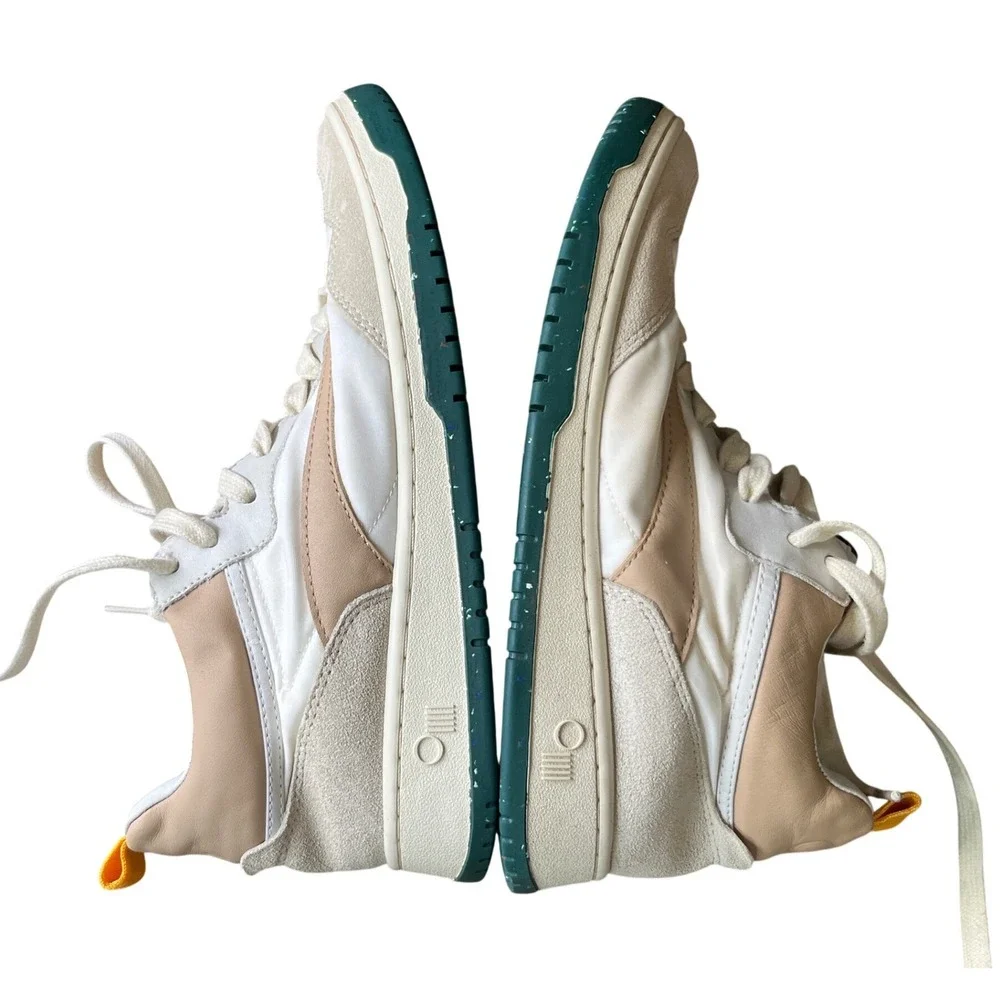 ONCEPT Anthropologie 037 PRINCETON SNEAKERS Mid-Top Shoes OAK Brown/Cream 7.5